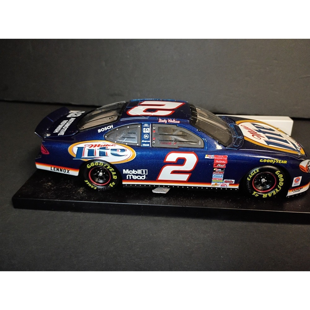 Rusty Wallace Miller Lite #2 Ford Taurus Diecast Racing Car Blue